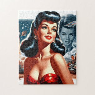 Vintage-Science-Fiction-Pin-up Puzzle