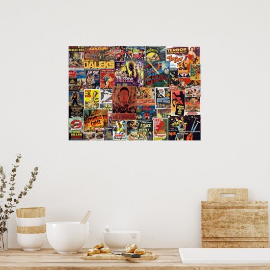 Vintage Science Fiction Poster (Küche)