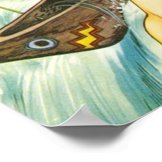 VINTAGE SCIENCE FICTION POSTER (Ecke)