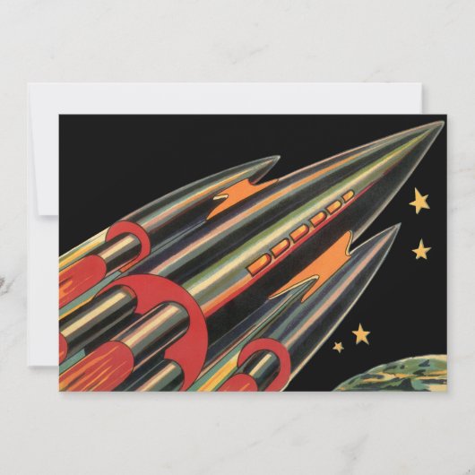 Vintage-Science-Fiction-Raketenraumschiff von Spac (Vorderseite)
