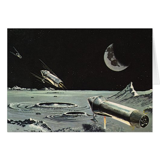 Vintage Science Fiction, Raketenschiff (Vorderseite (Horizontal))