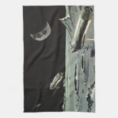 Vintage Science Fiction, Raketenschiff Geschirrtuch (Vertikal)