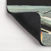 Vintage Science Fiction, Raketenschiff Mousepad (Ecke)