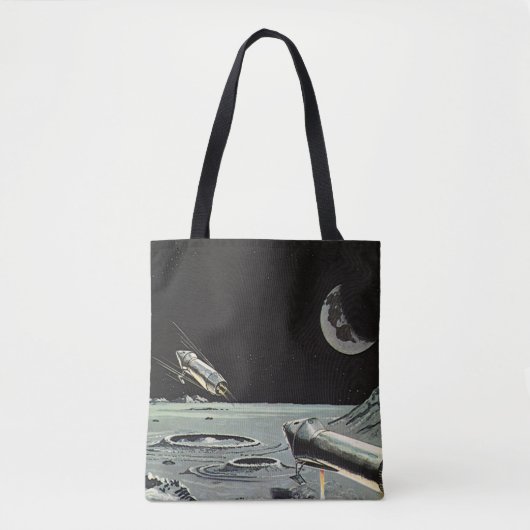 Vintage Science Fiction, Raketenschiff Tasche (Vorderseite)