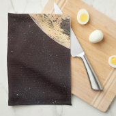 Vintage Science Fiction, Raketenschiff über den Mo Küchentuch (Viertel Falte)