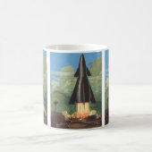 Vintage Science Fiction, Raketenstrahlen von der E Kaffeetasse (Mittel)