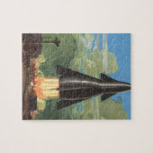 Vintage Science Fiction, Raketenstrahlen von der E Puzzle (Horizontal)