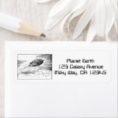 Vintage Science Fiction Raumschiff-Rakete in Wolke (Insitu)