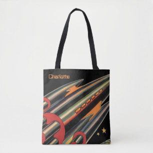 Vintage Science-Fiction-Raumschiff von Space Stars Tasche