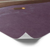 Vintage Science Fiction, Raumstation mit Planet Poster (Ecke)