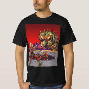 Vintage Science-Fiction-Riesen-Hundertfüßer-Insekt T-Shirt