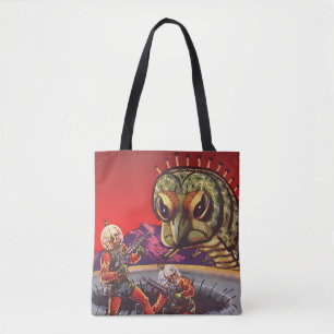 Vintage Science-Fiction-Riesen-Hundertfüßer-Insekt Tasche
