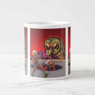 Vintage Science Fiction Rieseninsektenkrieg Jumbo-Tasse