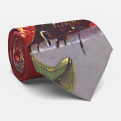 Vintage Science Fiction Rieseninsektenkrieg Krawatte (Gerollt)