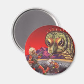 Vintage Science Fiction Rieseninsektenkrieg Magnet (Vorderseite/Rückseite)