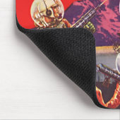 Vintage Science Fiction Rieseninsektenkrieg Mousepad (Ecke)