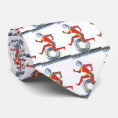 Vintage Science Fiction Roboter mit Rad Krawatte (Gerollt)