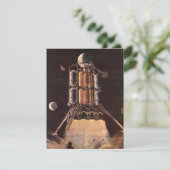 Vintage Science Fiction Rocket Blade Off Planet (Stehend Vorderseite)