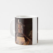 Vintage Science Fiction Rocket Blade Off Planet Kaffeetasse (Vorderseite Links)