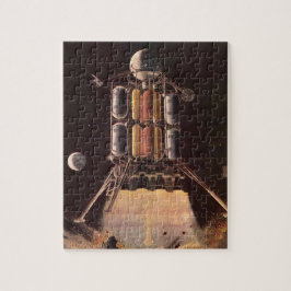 Vintage Science Fiction Rocket Blade Off Planet Puzzle
