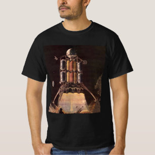 Vintage Science Fiction Rocket Blade Off Planet T-Shirt
