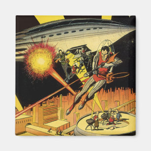 Vintage Science-Fiction, Sci-Fi-Aliens von UFO Magnet