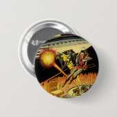 Vintage Science Fiction, Sci-Fi-Außerirdischen von Button (Vorne & Hinten)