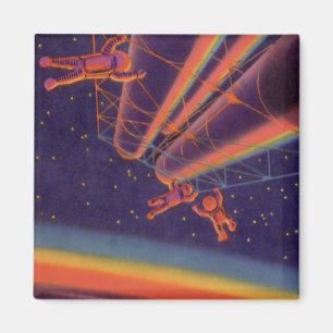 Vintage Science-Fiction, Sci-Fi Regenbogen Astrona Magnet