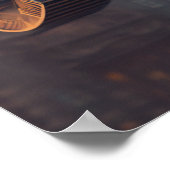 Vintage Science Fiction Spektakuläre Flugautos Poster (Ecke)