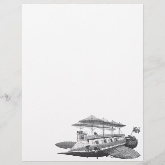 Vintage Science Fiction Steampunk Airship Eclipse (Vorderseite)