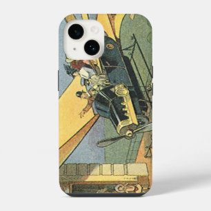 Vintage-Science-Fiction-Steampunk-Cabrio iPhone 14 Hülle