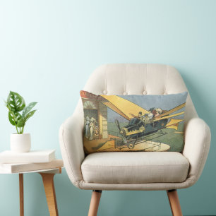Vintage-Science-Fiction-Steampunk-Cabrio Lendenkissen