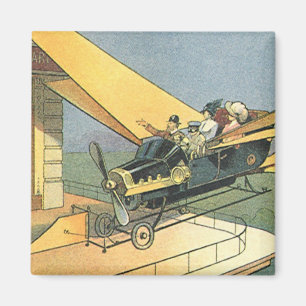 Vintage-Science-Fiction-Steampunk-Cabrio Magnet