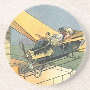 Vintage-Science-Fiction-Steampunk-Cabrio Untersetzer