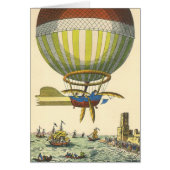 Vintage Science Fiction Steampunk Heißluftballon (Vorne)