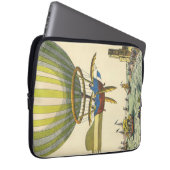Vintage Science Fiction Steampunk Heißluftballon Laptopschutzhülle (Vorne Rechts)