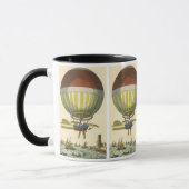 Vintage Science Fiction Steampunk Heißluftballon Tasse (Links)