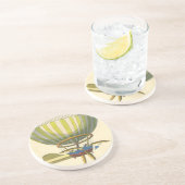 Vintage Science Fiction Steampunk Heißluftballon Untersetzer (Seite)