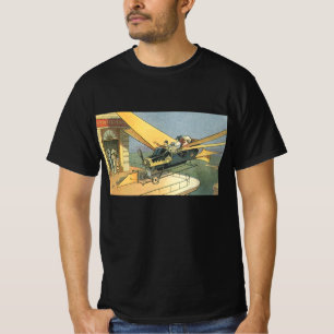 Vintage Science Fiction Steampunk Konvertible Car T-Shirt