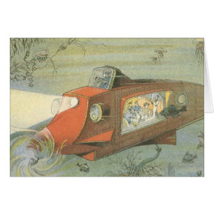 Vintage Science Fiction Steampunk U-Boot