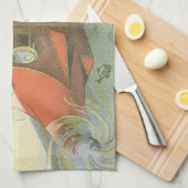 Vintage Science Fiction Steampunk U-Boot Geschirrtuch (Viertel Falte)