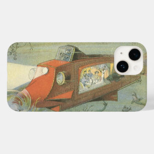 Vintage-Science-Fiction-Steampunk-U-Boot im Meer Case-Mate iPhone Hülle