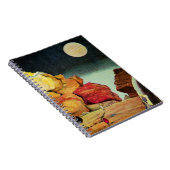 Vintage Science-Fiction-Steinbruch-Planet-Reisende Notizblock (Rechte Seite)