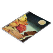 Vintage Science-Fiction-Steinbruch-Planet-Reisende Notizblock (Linke Seite)