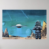 Vintage Science Fiction  UFO Poster (Vorne)