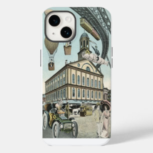 Vintage Science-Fiction, viktorianische Steam-Punk iPhone 14 Hülle