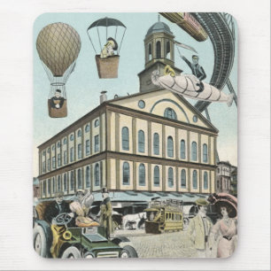 Vintage-Science-Fiction, viktorianische Steam-Punk Mousepad