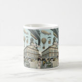 Vintage Science Fiction, Viktorianischer Dampfpunk Kaffeetasse (Mittel)