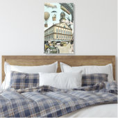 Vintage Science Fiction, Viktorianischer Dampfpunk Leinwanddruck (Insitu (Schlafzimmer))