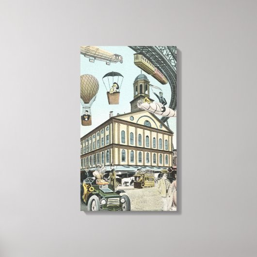 Vintage Science Fiction, Viktorianischer Dampfpunk Leinwanddruck (Vorderseite)